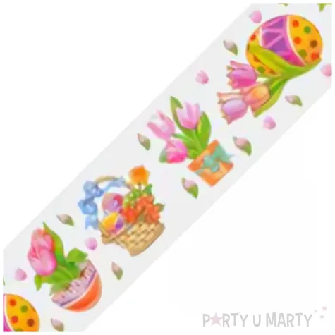 folia elektrostatyczna wielkanoc kwiaty i pisanki arpex 57 x 8 cm