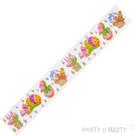 folia elektrostatyczna wielkanoc kwiaty i pisanki arpex 57 x 8 cm