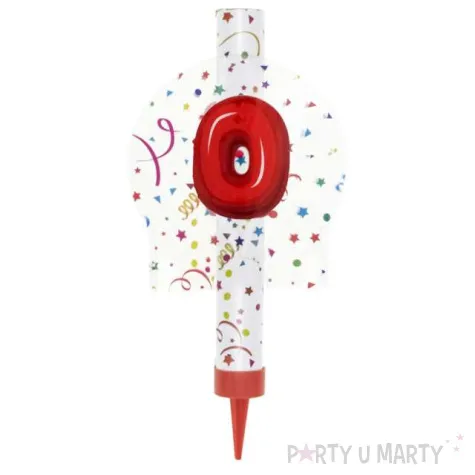 fontanna tortowa 0 urodziny kolorowe partypal 12 cm