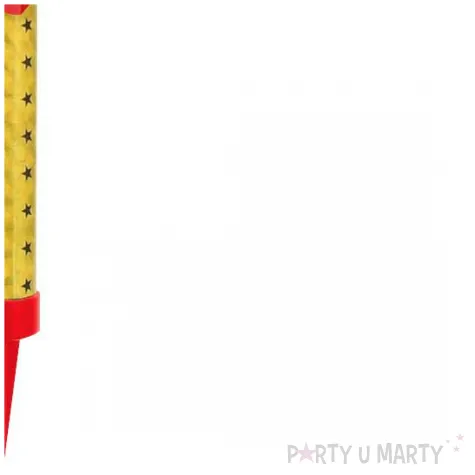 fontanna tortowa 1 urodziny cyfra czerwono zloty 22 cm