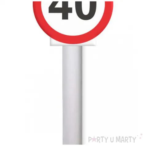 fontanna tortowa 40 urodziny traffic birthday 18 cm