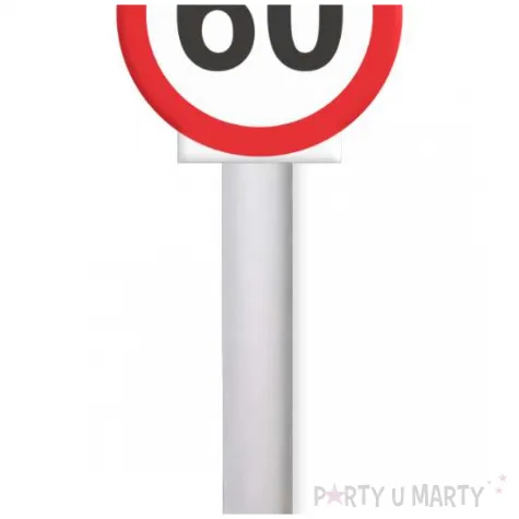 fontanna tortowa 60 urodziny traffic birthday 18 cm