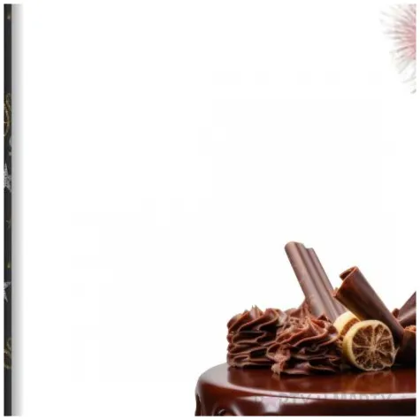 fontanna tortowa 90 urodziny glamour birthday czarny 18 cm