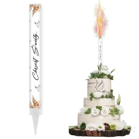 fontanna tortowa chrzest swieta boho 18 cm
