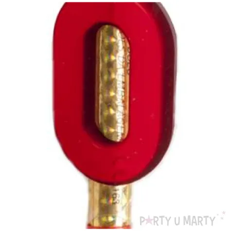 fontanna tortowa cyfra 0 urodziny zlota dekora 12 cm