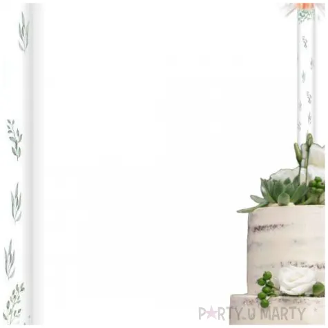 fontanna tortowa eukaliptus beauty bialy 18 cm