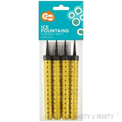 fontanna tortowa gold classic 12 cm godan 4 szt