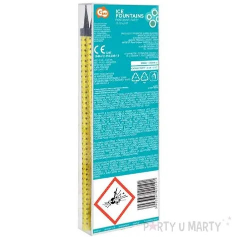 fontanna tortowa gold classic 25 cm godan 12 szt