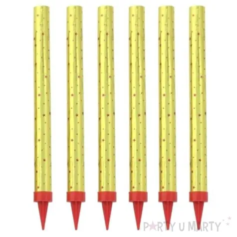 fontanna tortowa gwiazdki gold 18 cm triplex 6 szt