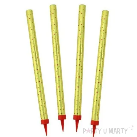 fontanna tortowa gwiazdki gold 25 cm triplex 4 szt