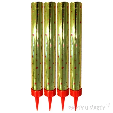 fontanna tortowa gwiazdki gold triplex 12 cm 4 szt