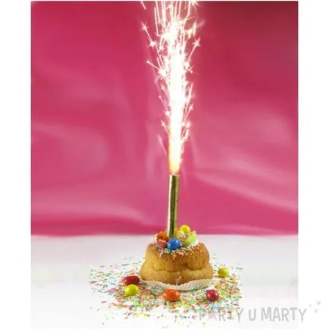 fontanna tortowa holograficzna 12 cm 4 szt