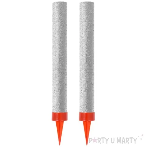 fontanna tortowa holograficzna srebrny godan 12 cm 2 szt