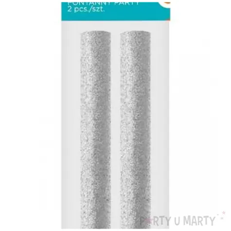 fontanna tortowa holograficzna srebrny godan 12 cm 2 szt