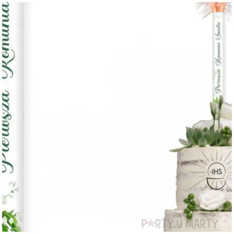 fontanna tortowa komunia swieta konwalie 18 cm