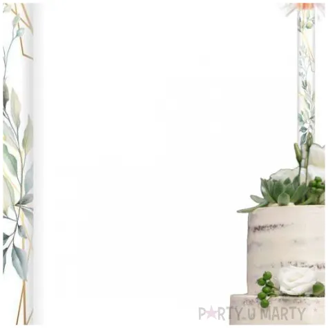 fontanna tortowa mietowa geometria bialy 18 cm