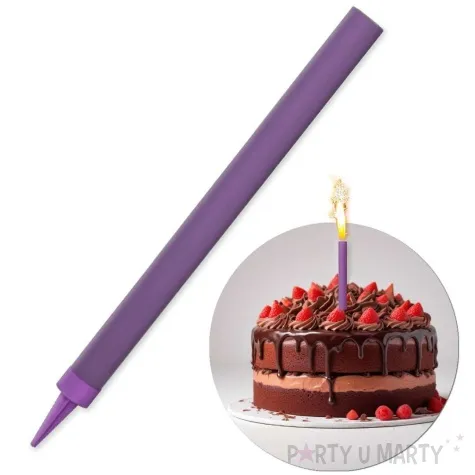 fontanna tortowa monokolor fioletowy 18 cm