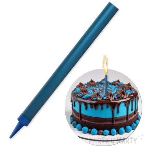 fontanna tortowa monokolor niebieski 18 cm