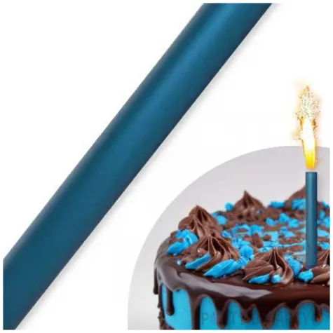 fontanna tortowa monokolor niebieski 18 cm