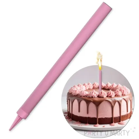 fontanna tortowa monokolor rozowy jasny 18 cm