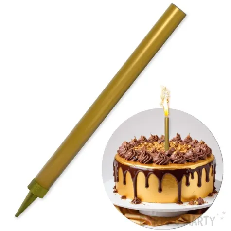 fontanna tortowa monokolor zloty 18 cm