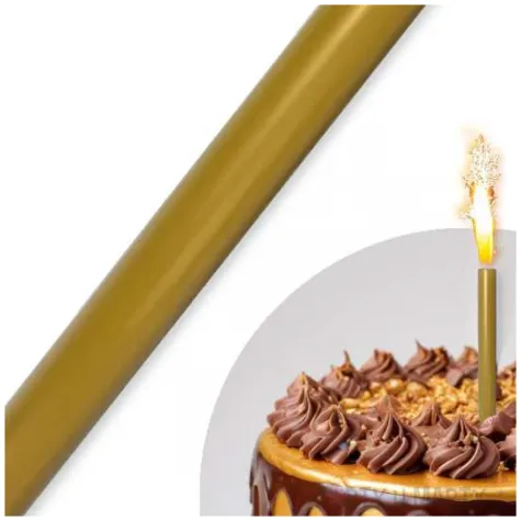 fontanna tortowa monokolor zloty 18 cm