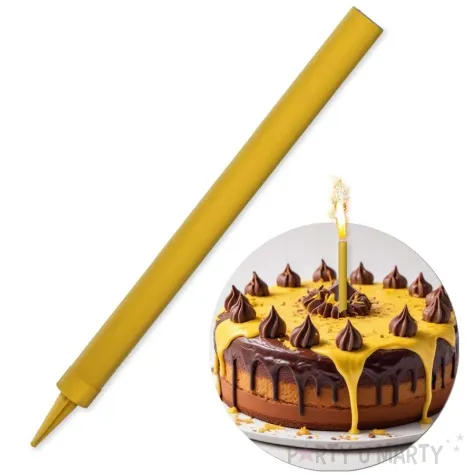 fontanna tortowa monokolor zolty 18 cm