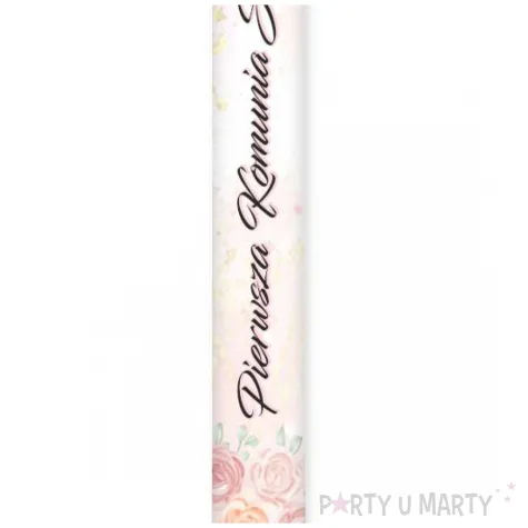 fontanna tortowa raca na tort dziewczynka w albie dekoracja na pierwsza komunie swieta 18 cm