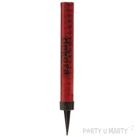 fontanna tortowa zestaw z uchwytem czerwona dekora 15 cm