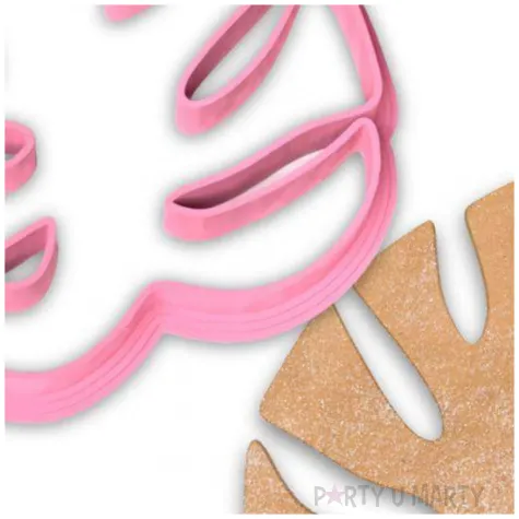 foremka aloha monstera 80x87 mm rozowa jasna