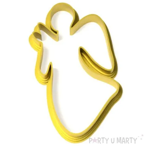 foremka aniolek rafal 88x78 mm zlota metaliczna