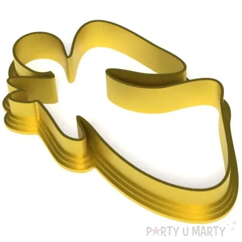 foremka aniolek rafal 88x78 mm zlota metaliczna