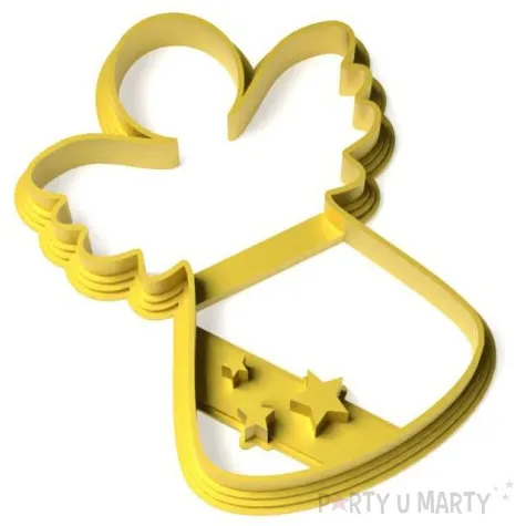 foremka aniolek symiel 88x69 mm zlota metaliczna