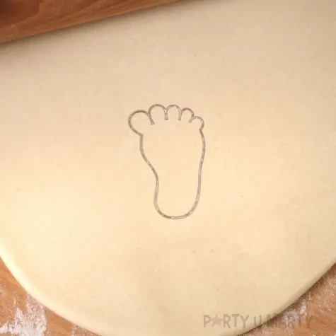 foremka baby shower boy stopka 60x87 mm blekitna brokatowa