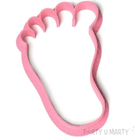 foremka baby shower girl stopka 60x87 mm rozowa brokatowa