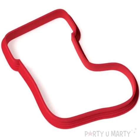 foremka boze narodzenie but mikolaja classic 89x78 mm czerwony