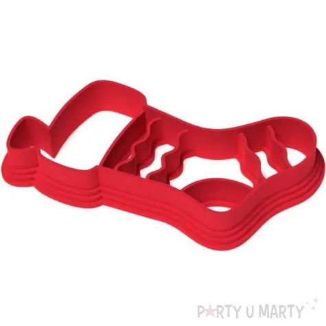 foremka boze narodzenie but mikolaja lux 87x52 mm czerwony