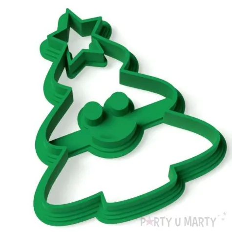 foremka boze narodzenie choinka helenka 72x63 mm zielona