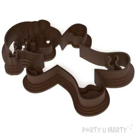 foremka boze narodzenie ciasteczkowy ludzik w czapce 60x86 mm brazowy