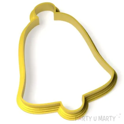 foremka boze narodzenie dzwonek klasyczny 68x83 mm zloty metaliczny