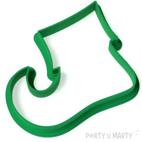 foremka boze narodzenie elfi but obrys 83x64 mm zielony