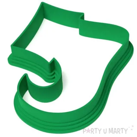 foremka boze narodzenie elfi but obrys 83x64 mm zielony