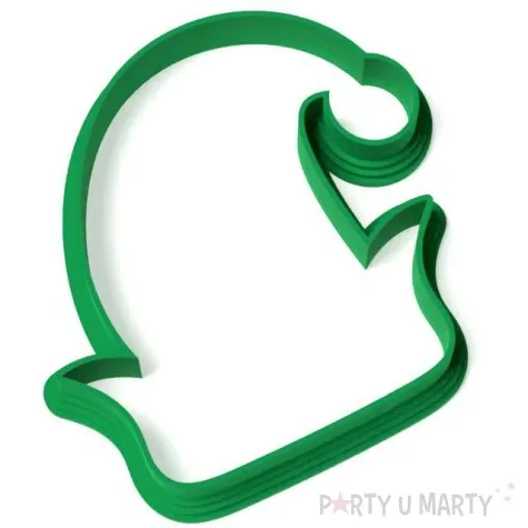 foremka boze narodzenie elfia czapka z uszami 84x77 mm zielony