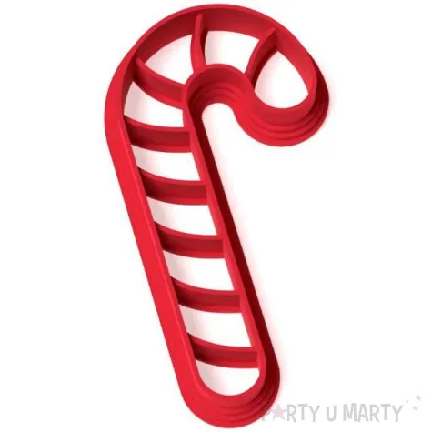 foremka boze narodzenie laska cukrowa w paski 62x87 mm czerwona