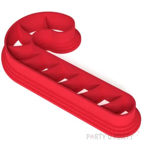 foremka boze narodzenie laska cukrowa w paski 62x87 mm czerwona