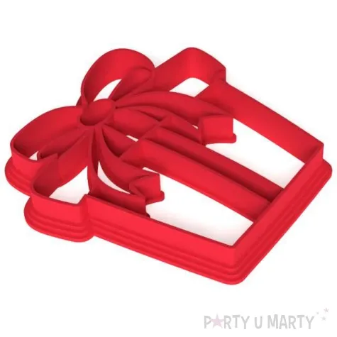 foremka boze narodzenie prezent gargamela 79x82 mm czerwony