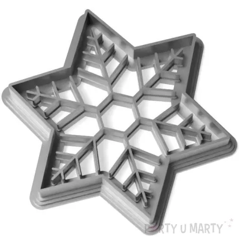 foremka boze narodzenie sniezynka lena 73x83 mm srebrna metaliczna