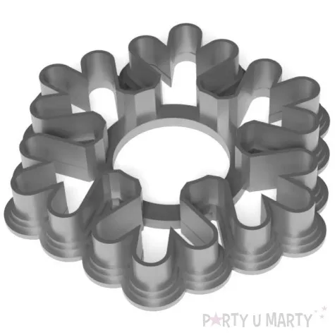 foremka boze narodzenie sniezynka lusia 73x83 mm srebrna metaliczna