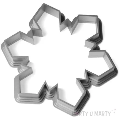 foremka boze narodzenie sniezynka tosia obrys 68x77 mm srebrna metaliczna