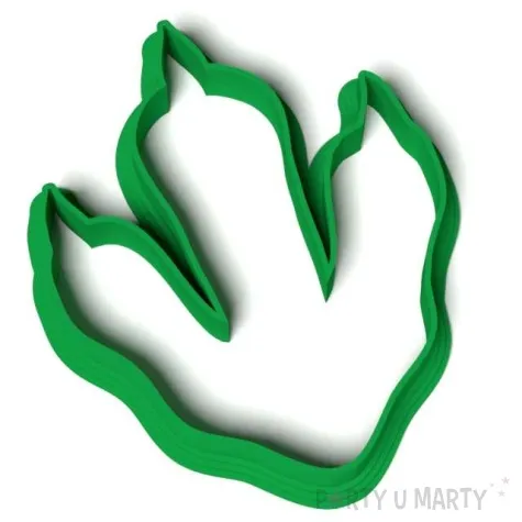 foremka dinozaury lapa z pazurem 72x87 mm zielona